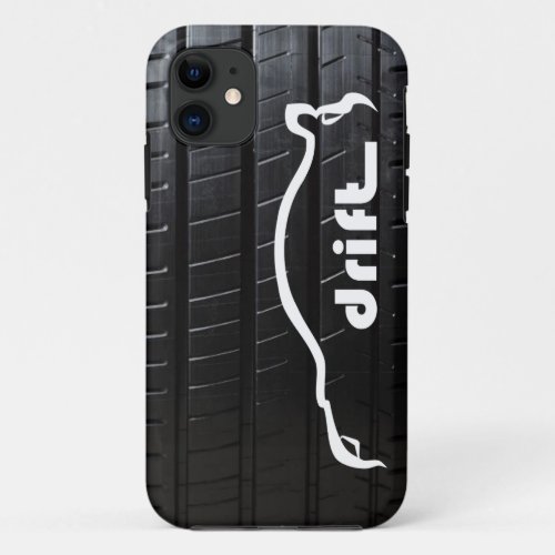 STI drift with tire tread iPhone 11 Case