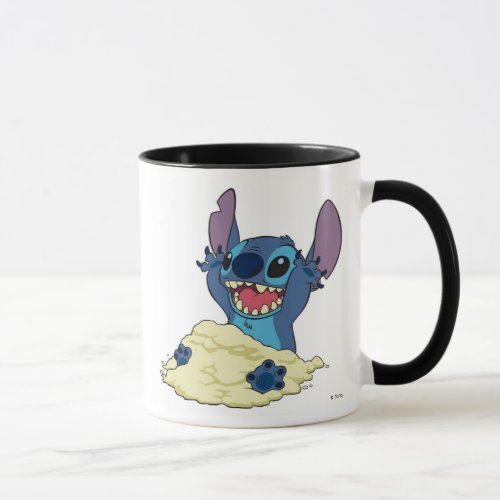 Stich Playing in Sand Disney Mug