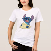 Stich Playing in Sand Disney Tri-Blend Shirt