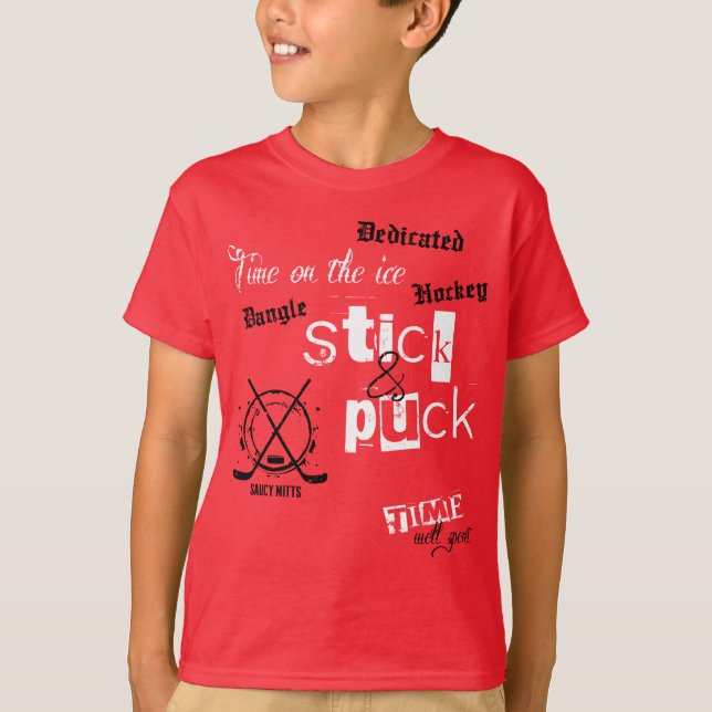 Stick and Puck Time T-Shirt (Front)