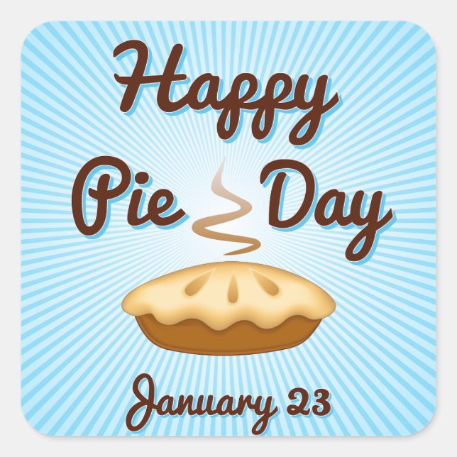 Stick Around for Pie Day Stickers (Front)