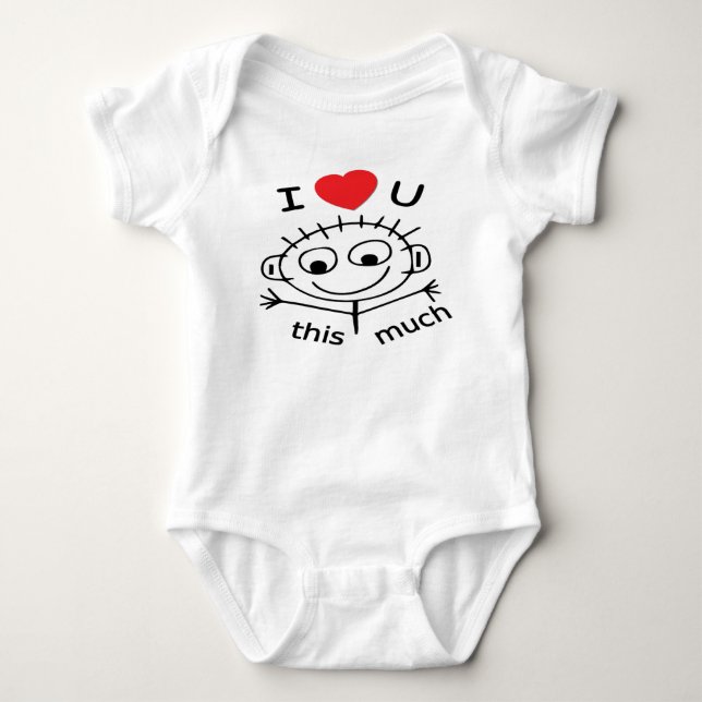 Stick Baby I Love You Bodysuit (Front)