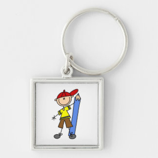 Stick Boy With Pencil Keychain