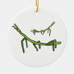 Stick Bug Insect Ceramic Ornament