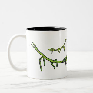 Stick Bug Insect Two-Tone Coffee Mug
