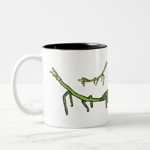 Stick Bug Insect Two_Tone Coffee Mug