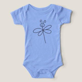 Stick Butterfly Infant Tri-blend One Piece T-shirt