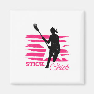 Stick Chick Womens Lacrosse Magnet