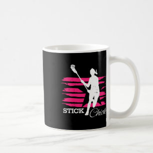 Stick Chick Womens Lacrosse Shirt For Girls Lacros Coffee Mug