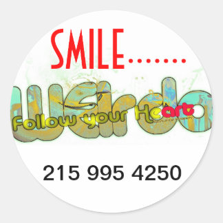 Stick Classic Round Sticker