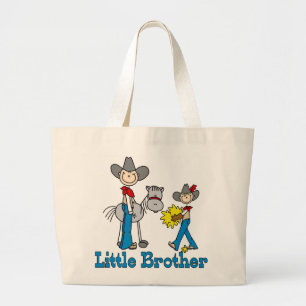 Stick Cowboys Little Brother Large Tote Bag