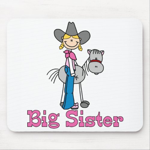 Stick Cowgirl Big Sister Mouse Pad