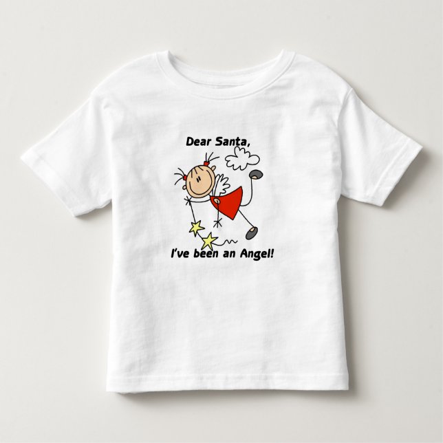 Stick Figure Angel Dear Santa Tshirts and Gifts (Front)