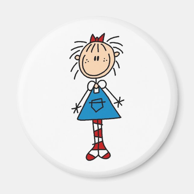 Stick Figure Annie Magnet (Front)