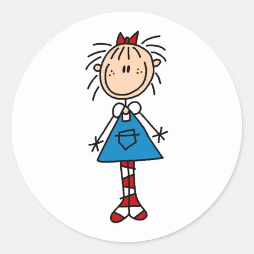 Stick Figure Annie Sticker