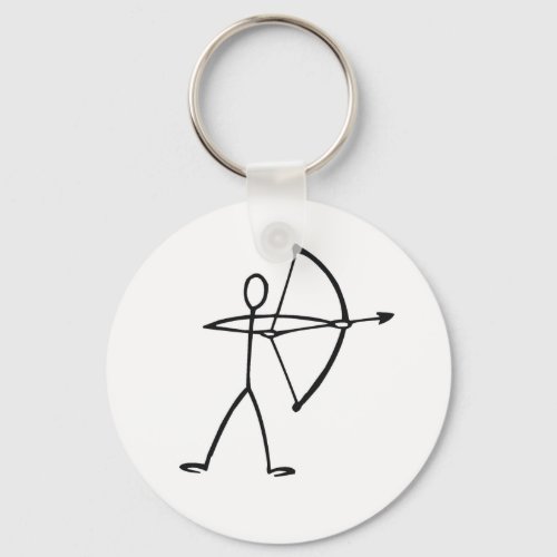 Stick figure archer t_shirts and gifts keychain