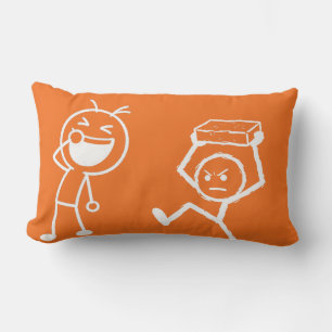 Stick Figure Argument Funny Lumbar Pillow