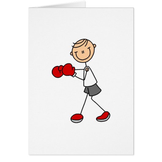 Stick Figure Boxing Card (Front)
