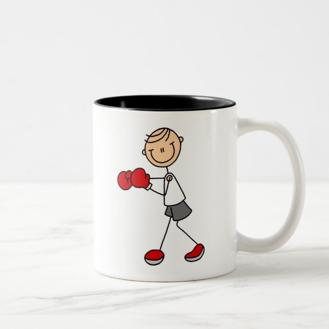 Stick Figure Boxing Mug (Right)
