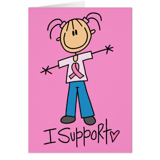 Stick Figure Breast Cancer Support (Front)