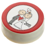 Stick Figure Bride and Groom 2015 Dipped Oreos