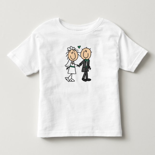 Stick Figure Bride and Groom T-shirts and Gifts (Front)