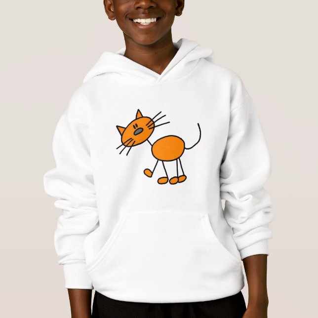 Stick Figure Cat T-shirts and Gifts (Front)