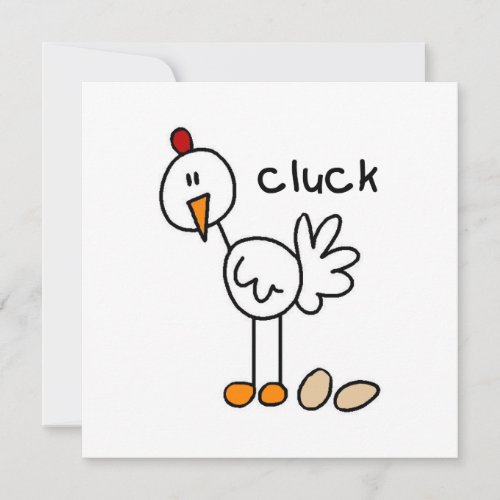 Stick Figure Chicken T_shirts and Gifts