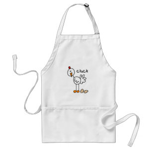 Stick Figure Chicken T-shirts and Gifts Adult Apron