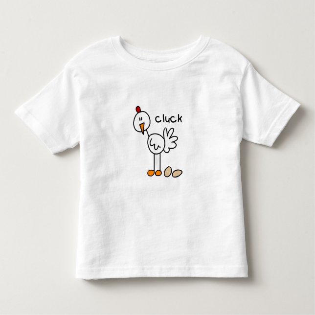 Stick Figure Chicken Toddler T-shirt (Front)