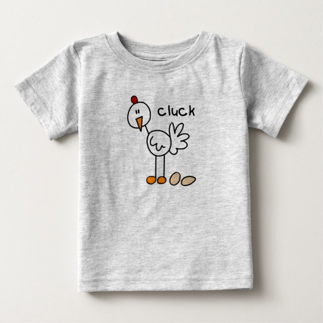Stick Figure Chicken Tshirts and Gifts (Front)