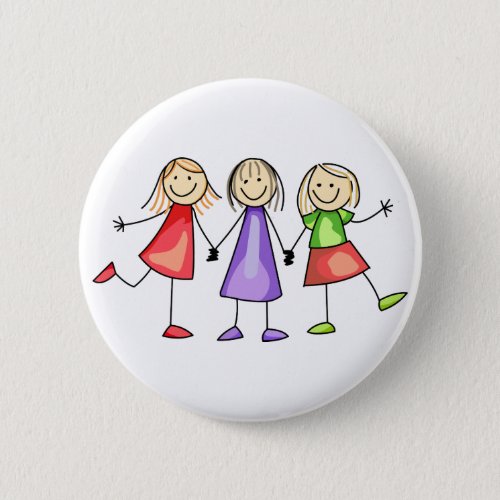 Stick Figure Children Button