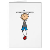 Stick Figure Chin Ups Card (Front)