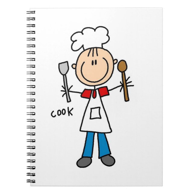 Stick Figure Cook Notebook (Front)