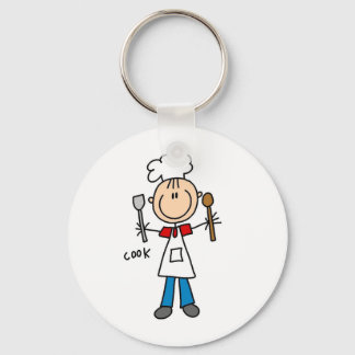 Stick Figure Cook T-shirts and Gifts Keychain