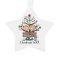 Stick Figure Couple and Cat Holiday Ornament