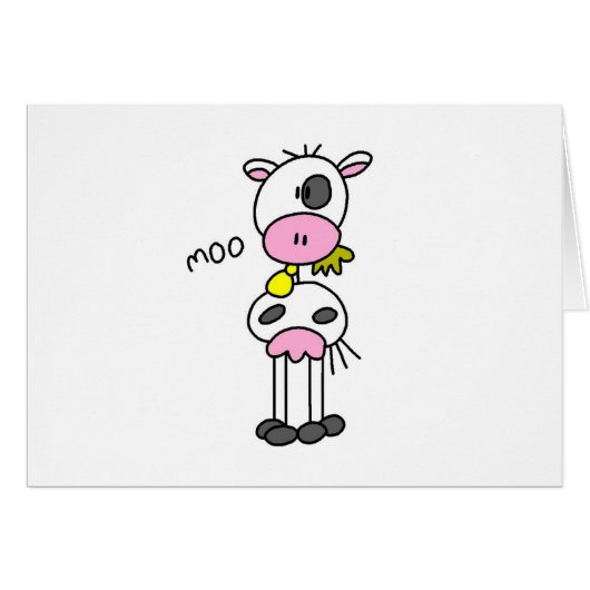 Stick Figure Cow Tshirts and Gifts (Front Horizontal)