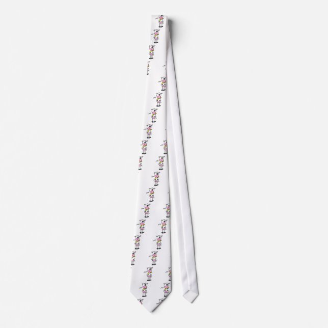 Stick Figure Cow Tshirts and Gifts Neck Tie (Front)