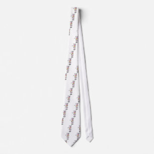 Stick Figure Cow Tshirts and Gifts Neck Tie