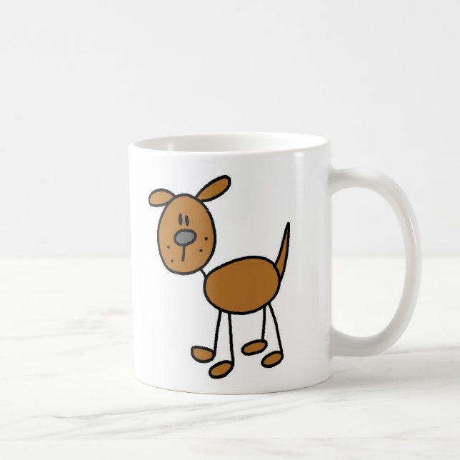 Stick Figure Dog Mug (Right)
