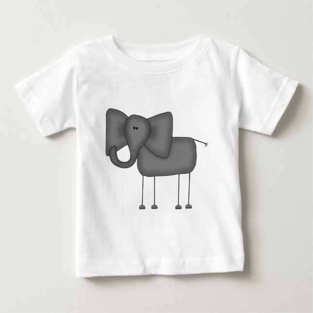 Stick Figure Elephant Tshirts and Gifts (Front)