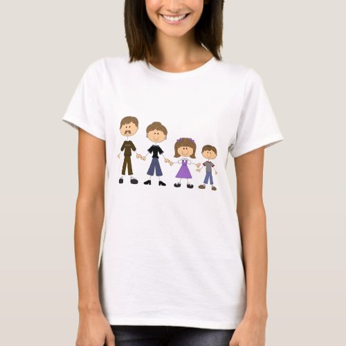 Stick Figure Family T_Shirt