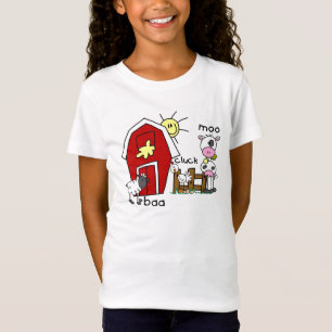 Stick Figure Farm Animals Tshirts and Gifts