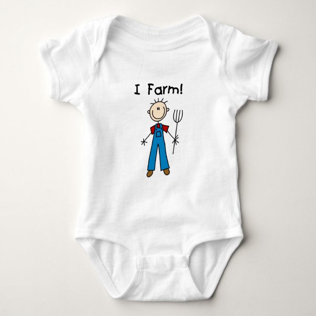 Stick Figure Farmer Tshirts and Gifts (Front)