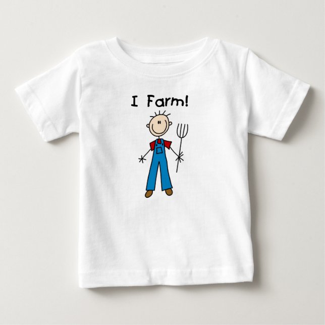 Stick Figure Farmer Tshirts and Gifts (Front)