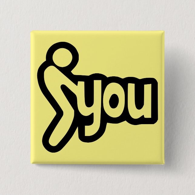 Stick Figure Fing Screw You  #USAPatriotGraphics Button (Front)