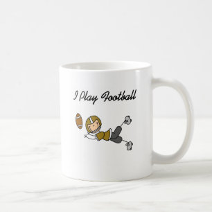 Stick Figure Football - Gold Tshirts and Gifts Coffee Mug