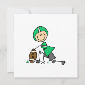 Stick Figure Football Green (Front)