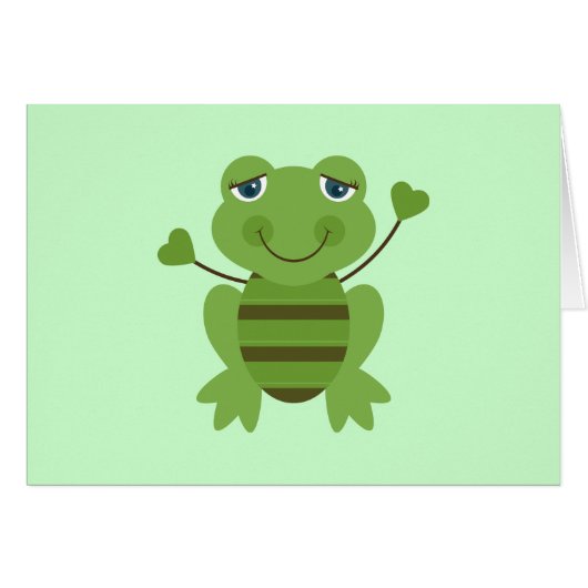 Stick Figure Frog Cards (Front Horizontal)
