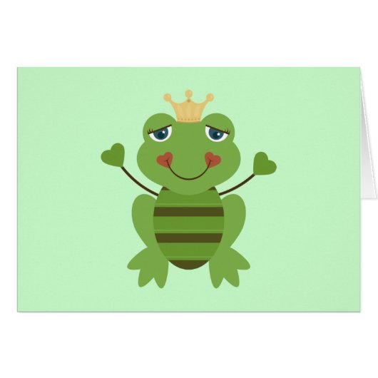 Stick Figure Frog Prince Cards (Front Horizontal)